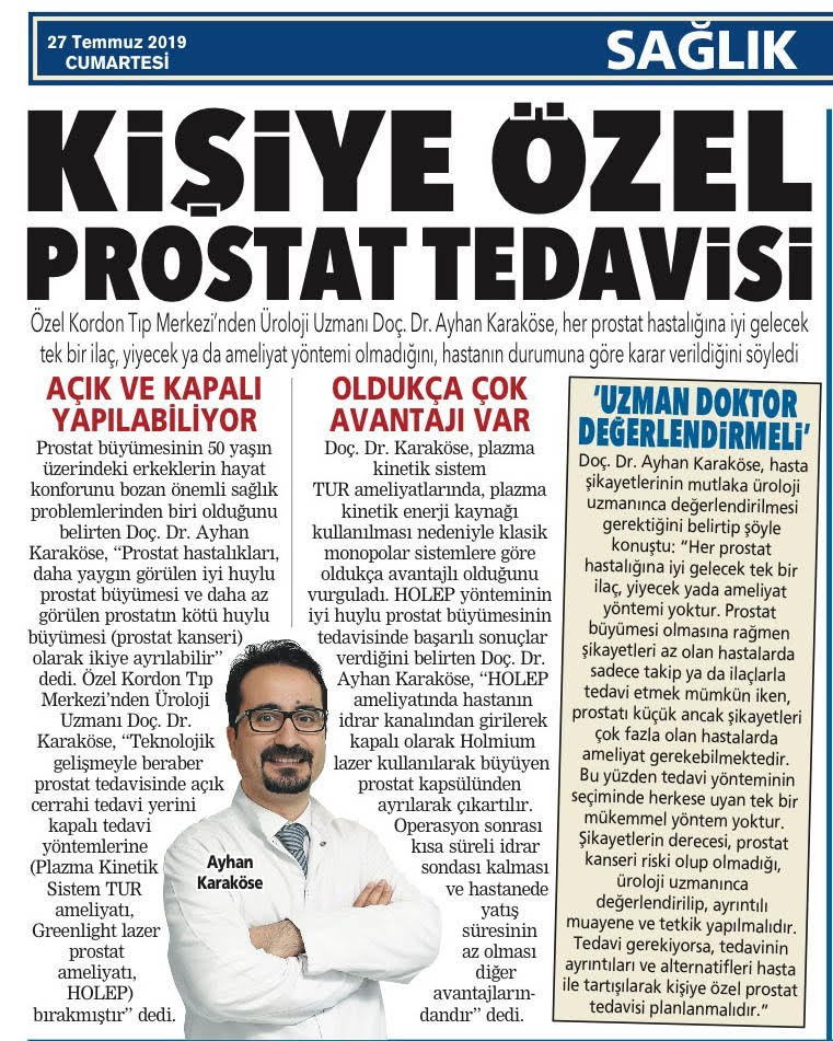 Kişiye Özel Prostat Tedavisi